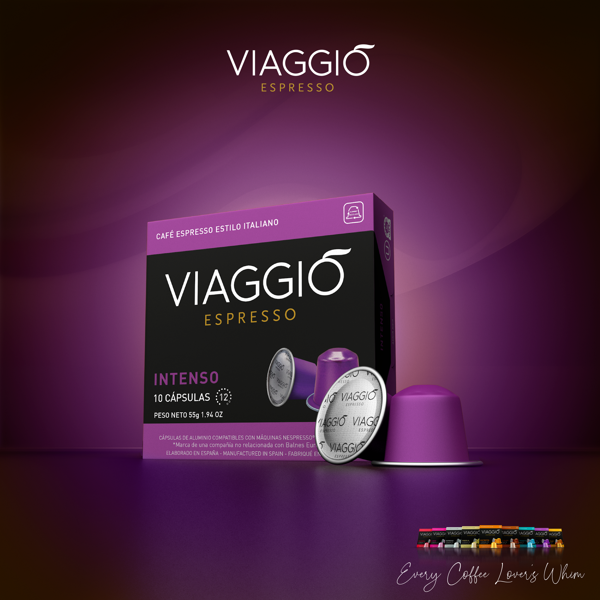 אינטנסו | 60 קפסולות תואמות נספרסו